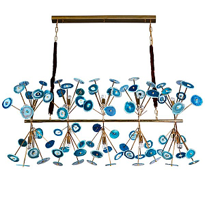 Люстра Agate Burst Chandelier Blue Line