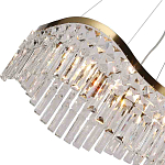 Люстра подвесная волнистой формы с хрустальными подвесками Ludivine Lighting варинант исполнения - 3 | Loft Concept в Ростове-на-Дону