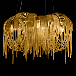 Люстра подвесная круглая с изогнутыми металлическими дугами и ниспадающими цепочками 65 см Atlantis Chain варинант исполнения - 6 | Loft Concept в Ростове-на-Дону