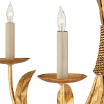 Люстра золотая с декором в виде перьев Bunch of Feathers варинант исполнения - 1 | Loft Concept в Ростове-на-Дону