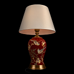 Настольная лампа бордовая с изображением птиц Slip Away варинант исполнения - 4 | Loft Concept в Ростове-на-Дону