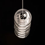 Люстра линейная с 6-ю прозрачными стеклянными плафонами округлой формы HANDLE GRAPE варинант исполнения - 7 | Loft Concept в Ростове-на-Дону