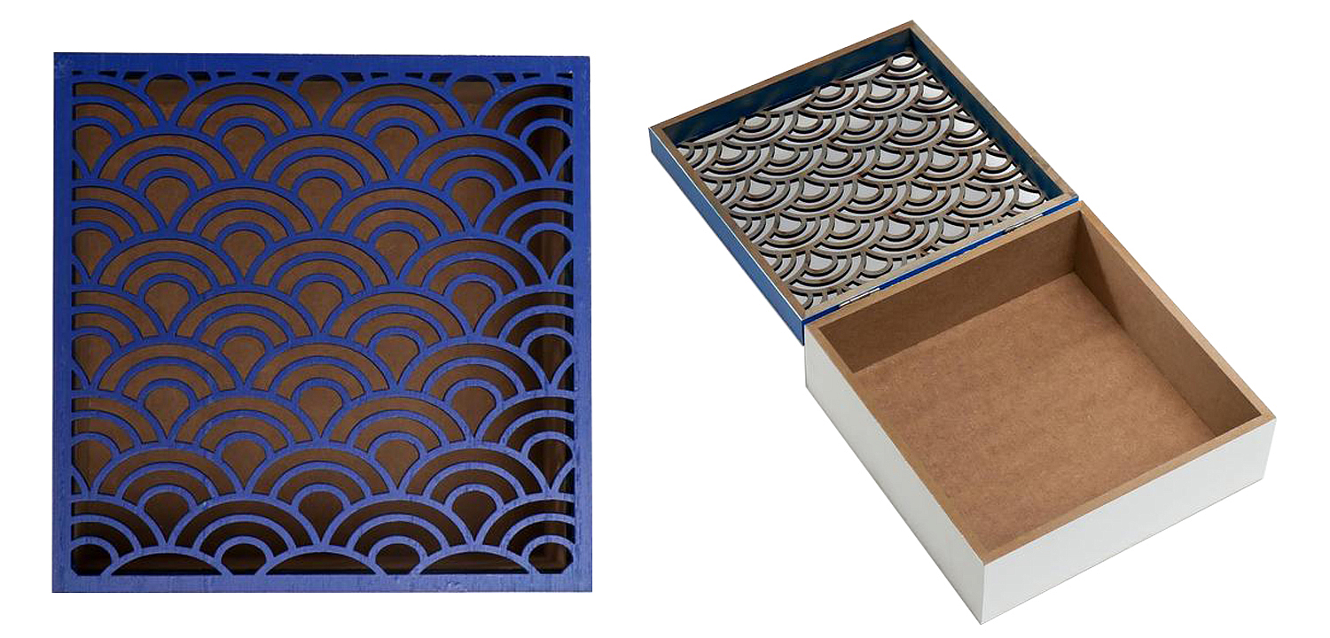 Шкатулка Deep Blue Scales Pattern Box Шкатулка Deep Blue Scales Pattern Box - Loft-Concept в Ростове-на-Дону