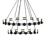 Люстра двухъярусная с круглыми светодиодными источниками света Maxine Light варинант исполнения - 2 | Loft Concept в Ростове-на-Дону