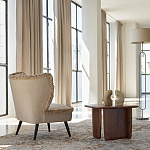 Кресло с декором бахрома Linen Fringe Chair Beige варинант исполнения - 8 | Loft Concept в Ростове-на-Дону