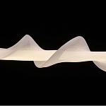 Люстра горизонтальная с волнистым белым плафоном Golden Swirl варинант исполнения - 6 | Loft Concept в Ростове-на-Дону