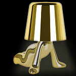 Настольная лампа фигурная цвета золото с гладким абажуром Высота 17 см Sophia варинант исполнения - 1 | Loft Concept в Ростове-на-Дону