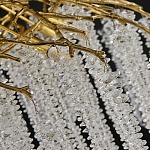 Люстра многоярусная с каркасом из металла и прозрачными подвесками FAIRYTREE Light варинант исполнения - 1 | Loft Concept в Ростове-на-Дону