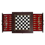 Шахматы в ларце из натуральных камней Долерит Малахит Мрамор Decorative Thematic Chess Русь варинант исполнения - 7 | Loft Concept в Ростове-на-Дону
