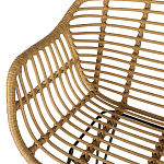 Стул барный с ротанговым плетением Half Bar Chair with Wicker с подлокотниками варинант исполнения - 8 | Loft Concept в Ростове-на-Дону