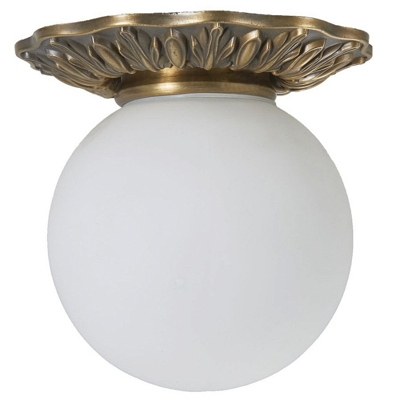 Потолочный светильник Globus Lamp Bronze Бронза Молочный Потолочный светильник Globus Lamp Bronze Бронза Молочный в Ростове-на-Дону | Loft Concept