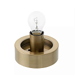 Настольный светильник с плафоном из затемненного стекла с рельефным узором Glass lampshade with Relief Pattern варинант исполнения - 2 | Loft Concept в Ростове-на-Дону