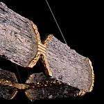 Люстра прямоугольная с текстурным природным рисунком IceFlame варинант исполнения - 3 | Loft Concept в Ростове-на-Дону