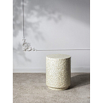 Приставной столик с рисунком из раковин устриц Bone Inlay варинант исполнения - 10 | Loft Concept в Ростове-на-Дону