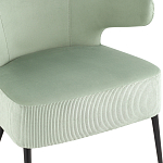 Современное мягкое кресло на металлических ножках Rakush Pistachio варинант исполнения - 6 | Loft Concept в Ростове-на-Дону