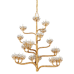 Люстра золотая в виде растения Golden Flower Glade варинант исполнения - 4 | Loft Concept в Ростове-на-Дону