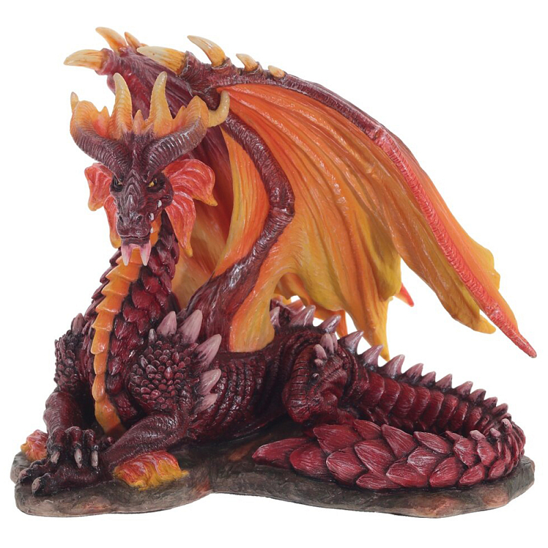     Red Dragon with Orange Wings Statuette    -- | Loft Concept 