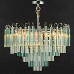 Дизайнерская люстра AQUA Blue Lagoon бирюзовое стекло несколько ярусов варинант исполнения - 6 | Loft Concept в Ростове-на-Дону