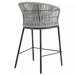 Стул барный с декоративным плетением на спинке и подлокотниках Chair Weave варинант исполнения - 3 | Loft Concept в Ростове-на-Дону