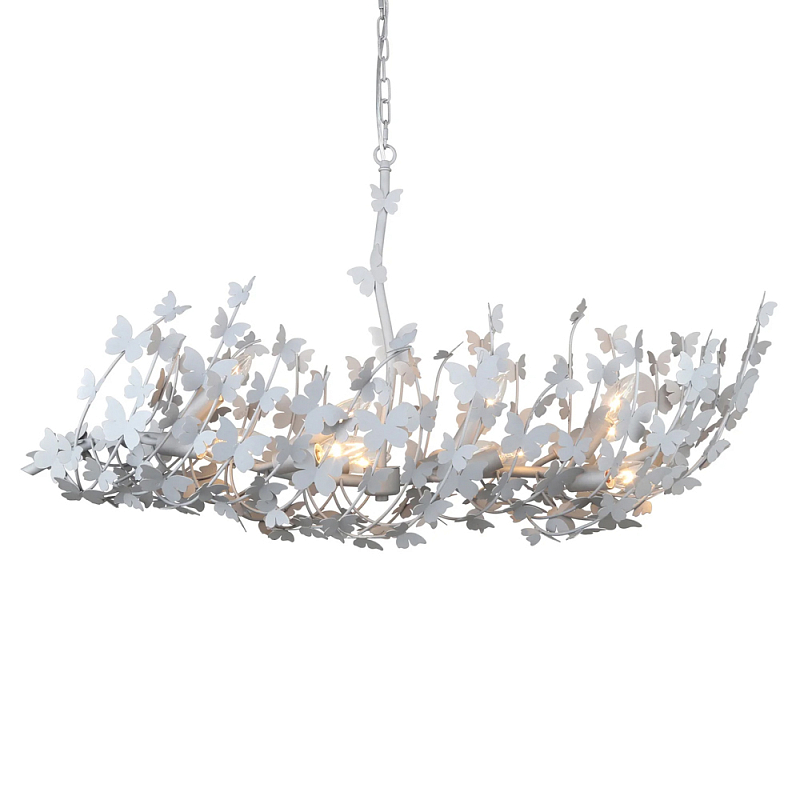 Люстра с абажуром оформленным в виде стаи бабочек Eternal Butterflies Золотой Серебряный в Ростове-на-Дону | Loft Concept 