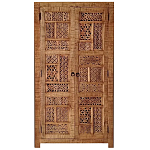 Этнический шкаф с орнаментом резьба из дерева Indian Antique Furniture варинант исполнения - 3 | Loft Concept в Ростове-на-Дону