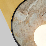 Бра с каменным диском в металлической раме Sandstone Painting варинант исполнения - 2 | Loft Concept в Ростове-на-Дону
