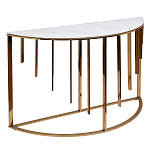 Консоль приставная полукруглая на основании золотого цвета Interior Accent варинант исполнения - 1 | Loft Concept в Ростове-на-Дону