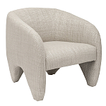 Дизайнерское кресло мягкое в белой обивке White Canvas варинант исполнения - 1 | Loft Concept в Ростове-на-Дону