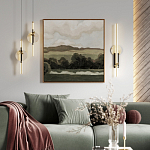 Бра с круглым плафоном из алебастра и бронзовой декоративной стрекозой 45 Alaris  варинант исполнения - 5 | Loft Concept в Ростове-на-Дону