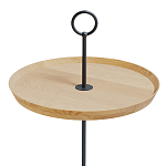 Pin журнальный столик с кольцом из натурального дуба и бетона варинант исполнения - 1 | Loft Concept в Ростове-на-Дону