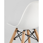 Пластиковый стул на ножках из массива бука Eames Small White варинант исполнения - 3 | Loft Concept в Ростове-на-Дону