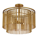 Потолочный светильник двухъярусный золотого цвета Metal Tentacles варинант исполнения - 2 | Loft Concept в Ростове-на-Дону