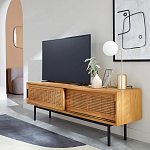ТВ-тумба с плетеным декором Tate Wicker TV Stand варинант исполнения - 5 | Loft Concept в Ростове-на-Дону