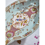 Блюдо овальное из голубого фарфора с ручками в виде бабочек и цветочным рисунком Blue Garden варинант исполнения - 8 | Loft Concept в Ростове-на-Дону