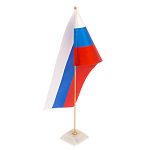 Флагшток на подставке из натурального камня Stone Flagpole варинант исполнения - 1 | Loft Concept в Ростове-на-Дону