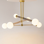 Люстра со стеклянными вставками Helios варинант исполнения - 2 | Loft Concept в Ростове-на-Дону