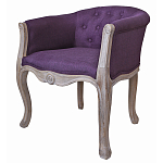 Кресло низкое в стиле прованс Louis French Armchair purple flax варинант исполнения - 1 | Loft Concept в Ростове-на-Дону