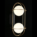 Бра настенное с 2 белыми плафонами Karina варинант исполнения - 2 | Loft Concept в Ростове-на-Дону