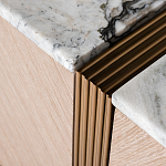 Тумба под телевизор с мраморной столешницей Uniqueness Marble варинант исполнения - 3 | Loft Concept в Ростове-на-Дону