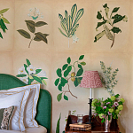 Обои ручная роспись Botanical Studies Linnaeus colourway варинант исполнения - 5 | Loft Concept в Ростове-на-Дону