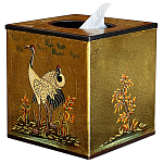 Салфетница в стиле Шинуазри Chinoiserie Gold Garden Tissue Box варинант исполнения - 1 | Loft Concept в Ростове-на-Дону