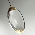 Подвесной светильник с плафоном в форме капли Crystal Transparent Drop варинант исполнения - 2 | Loft Concept в Ростове-на-Дону