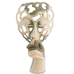 Маска ручной работы деревянная резная Beauty Mask варинант исполнения - 1 | Loft Concept в Ростове-на-Дону