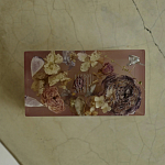 Шкатулка из эпоксидной смолы с цветами розовая Epoxy Resin Rectangular Box Pink варинант исполнения - 3 | Loft Concept в Ростове-на-Дону