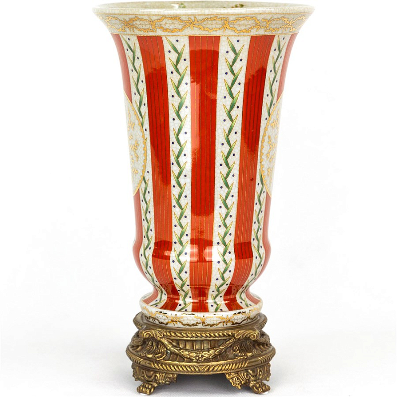   Red and White Stripes Vase     -- | Loft Concept 