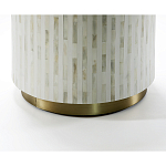 Круглый приставной столик с инкрустацией RADIAL BONE INLAY SIDE TABLE варинант исполнения - 2 | Loft Concept в Ростове-на-Дону