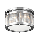 Потолочный светильник с цилиндрическим плафоном из рифленого прозрачного стекла Feiss варинант исполнения - 1 | Loft Concept в Ростове-на-Дону