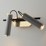 Бра с двумя цилиндрическими плафонами на магнитном креплении Bronze Concert варинант исполнения - 1 | Loft Concept в Ростове-на-Дону