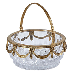 Корзиночка из прозрачного стекла с бронзовой ручкой Eden Garden варинант исполнения - 2 | Loft Concept в Ростове-на-Дону