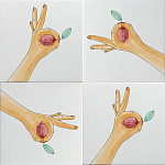 Плитка дизайнерская с рисунком Лимон варинант исполнения - 1 | Loft Concept в Ростове-на-Дону